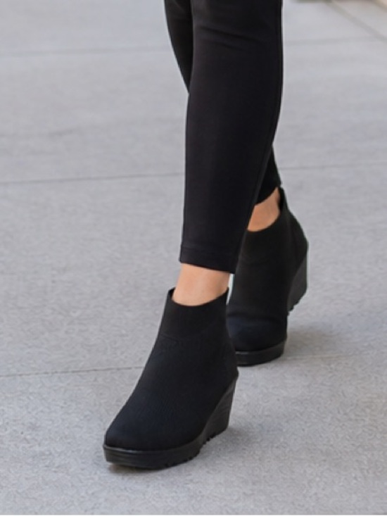 bernie mev. Shoes - bernie mev. Black Wedge Ankle Booties